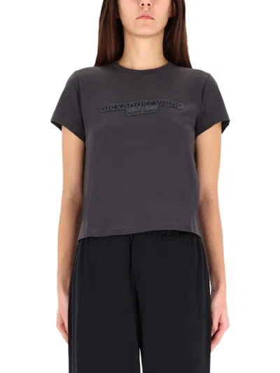 ALEXANDER WANG ALEXANDER WANG EMBOSSED LOGO T-SHIRT