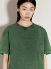 Alexander Wang Embossed Logo Tshirt In 358a Acid Fern