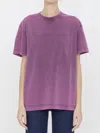 Alexander Wang Pink Embossed T-shirt In Purple