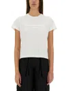 Alexander Wang Crew Neck Embroidered Short Sleeves Top In White