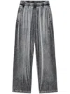 Alexander Wang Elastic Waistband Sweatpants In Grey