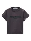 Alexander Wang Embossed Logo Tshirt In Purple