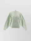 Alexander Wang Debossed Stacked Logo Unisex Pullover