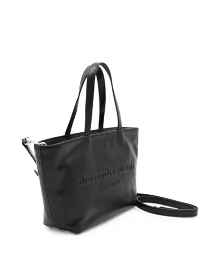 Alexander Wang Embossed-logo Leather Tote Bag In Purple