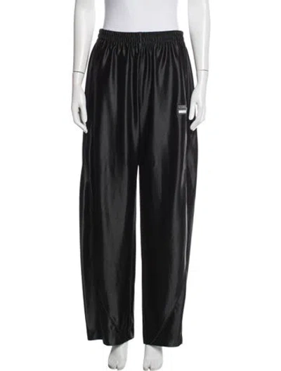 Pre-owned Alexander Wang Embroidered Accent Sweatpants In Black