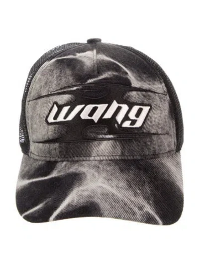 Pre-owned Alexander Wang Embroidered Baseball Cap In Black