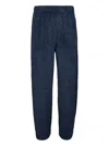 Alexander Wang Embroidered Fleece Trousers In Blue