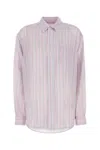 Alexander Wang Pink Oversize Silk Chiffon Shirt