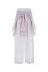 Alexander Wang Embroidered Silk Pyjama Pant In White