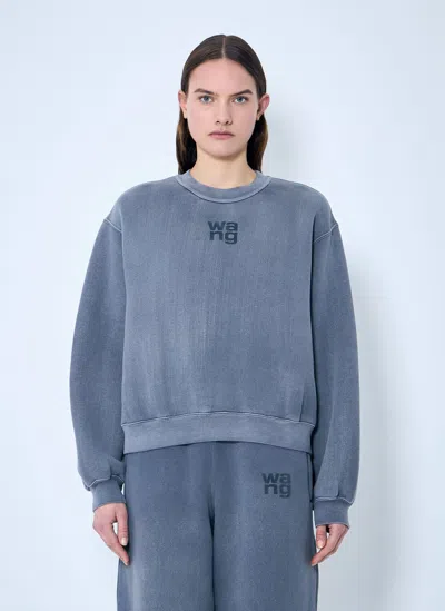 Alexander Wang Essential Classic Sweatshirt In Grey