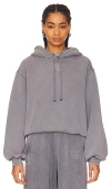 Alexander Wang Gender Inclusive Relaxed Fit Essential Terry Cloth Hoodie In Acid Fog