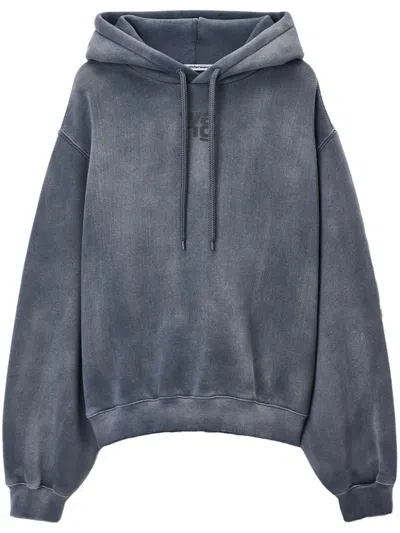Alexander Wang Essential Hoodie In Grey