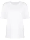 ALEXANDER WANG ALEXANDER WANG ESSENTIAL JERSEY SHORT SLEEVE TEE WITH PUFF LOGO AND BOUND NECK CLOTHING