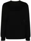 Alexander Wang Essential Jsy Ls T-shirt W/ Puff Logo & Bound Neck Clothing