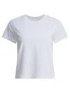 Alexander Wang Puff Logo Shrunken Crewneck T-shirt In Gray