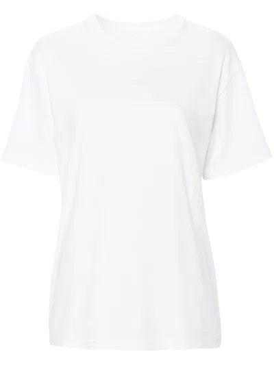 ALEXANDER WANG ALEXANDER WANG ESSENTIAL JSY SS TEE W/ PUFF LOGO & BOUND NECK