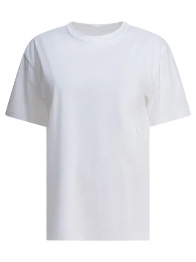 Alexander Wang Essential Jsy Ss Tee W/ Puff Logo & Bound Neck In White