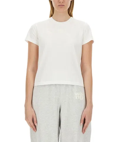 Alexander Wang Essential Shrunk T-shirt In White