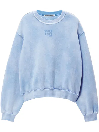 Alexander Wang Essential Sweatshirt In Blue