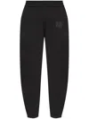 Alexander Wang Essential Terry Classic Sweatpant Puff Paint Logo Clothing In Black