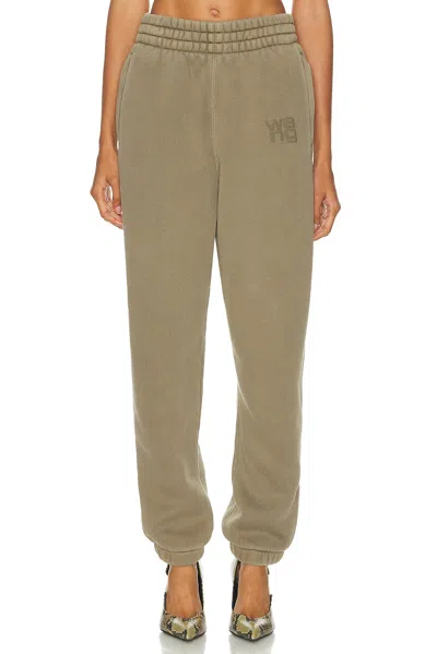 Alexander Wang Essential Terry Classic Sweatpant In Neutral
