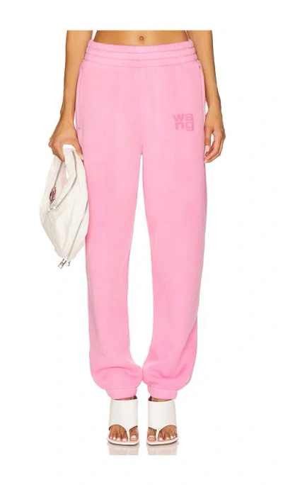 Alexander Wang Essential Terry Classic Sweatpant In Pink