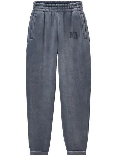 Alexander Wang Essential Terry Classic Sweatpant Puff Paint Logo Clothing In Washed Asphalt