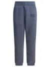 Alexander Wang Essential Terry Classic Sweatpant Puff Paint Logo In Blue