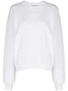 Alexander Wang Women Essential Terry Crew Sweatshirt With Puff Paint Logo
