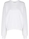 Alexander Wang Women Essential Terry Crew Sweatshirt With Puff Paint Logo
