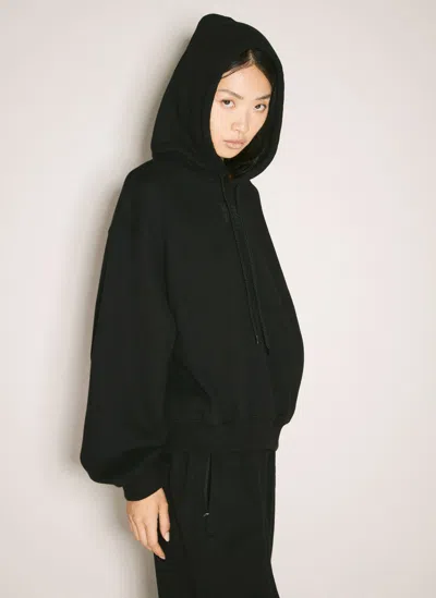 Alexander Wang Essential Terry Hooded Sweatshirt In Black