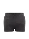 Alexander Wang Essential Terry Shorts With Logo In Black