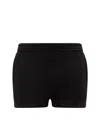 Alexander Wang Essential Terry Shorts With Logo In Black