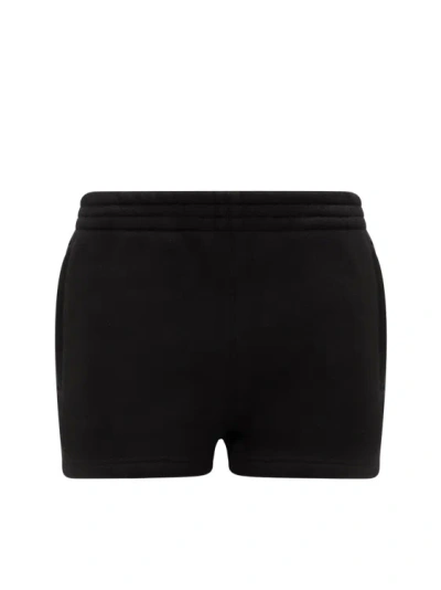 Alexander Wang Essential Terry Shorts With Logo In Black