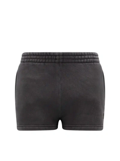 Alexander Wang Essential Terry Shorts With Logo In Black