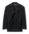 Alexander Wang Exaggerated Split Front Blazer In Black