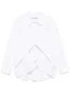 Alexander Wang Exaggerated Split Front Shirt In White