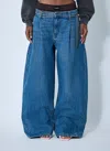 Alexander Wang Women Exposed Boxer Jeans In Blue