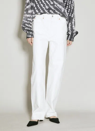 Alexander Wang Ez Denim Jeans In White