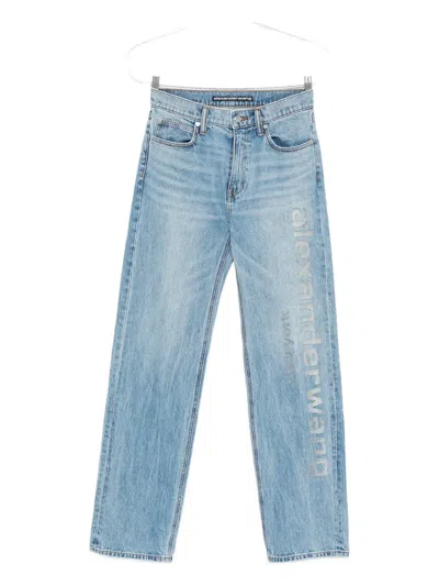Alexander Wang Ez Jeans In Blue