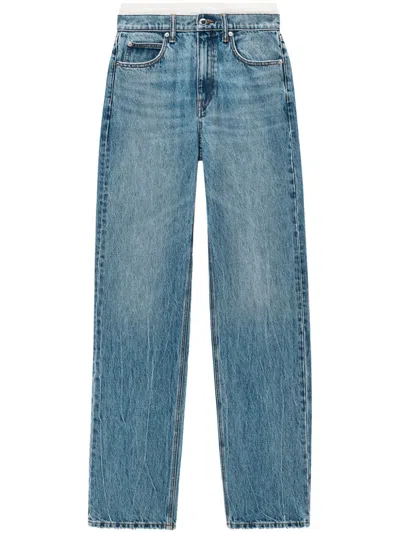 Alexander Wang Ez Jeans In Blue