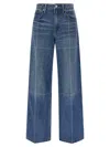 Alexander Wang Denim Wide-leg Jeans In Multi