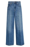 Alexander Wang Faded Lines Straight Leg Jeans In Blue