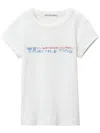 Alexander Wang Cotton T-shirt Logo In 白色