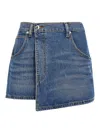 Alexander Wang Mini Skirt In Blue