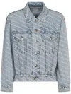 Alexander Wang Falling Back Jacket – Pebble Bleach In Blue