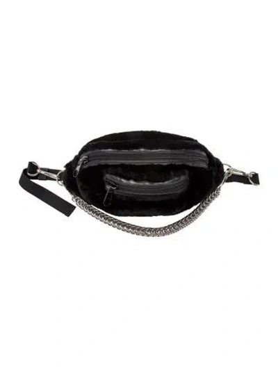 Pre-owned Alexander Wang Faux Fur Belt Bag In Black