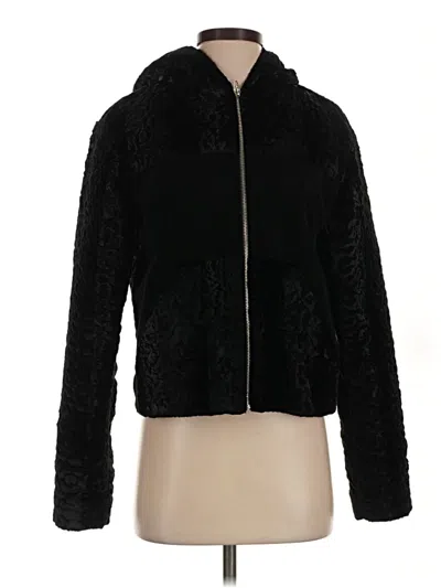 Pre-owned Alexander Wang Faux Fur Jacket In Black