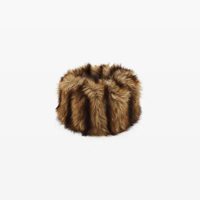 Alexander Wang Faux Fur Neck Warmer In Brown