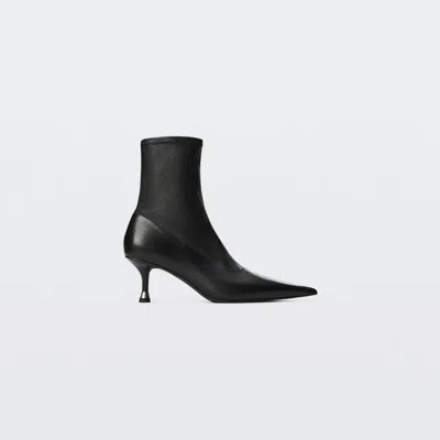 Alexander Wang Fei 65 Mm Stretch Ankle Boot In Black